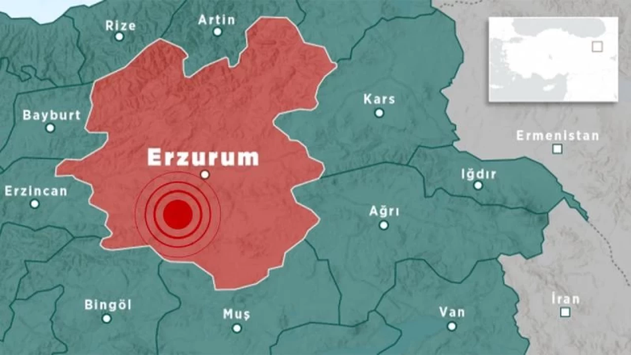 Erzurum'da 4,5 Büyüklüğünde Deprem Meydana Geldi