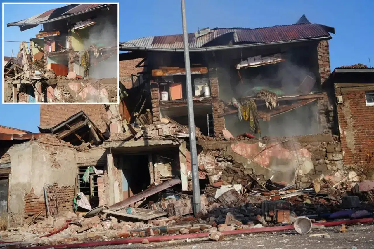 Şehirde Büyük Panik! Erzurum’da Doğal Gaz Faciası: Evler Yıkıldı, Mahalle Savaş Alanına Döndü