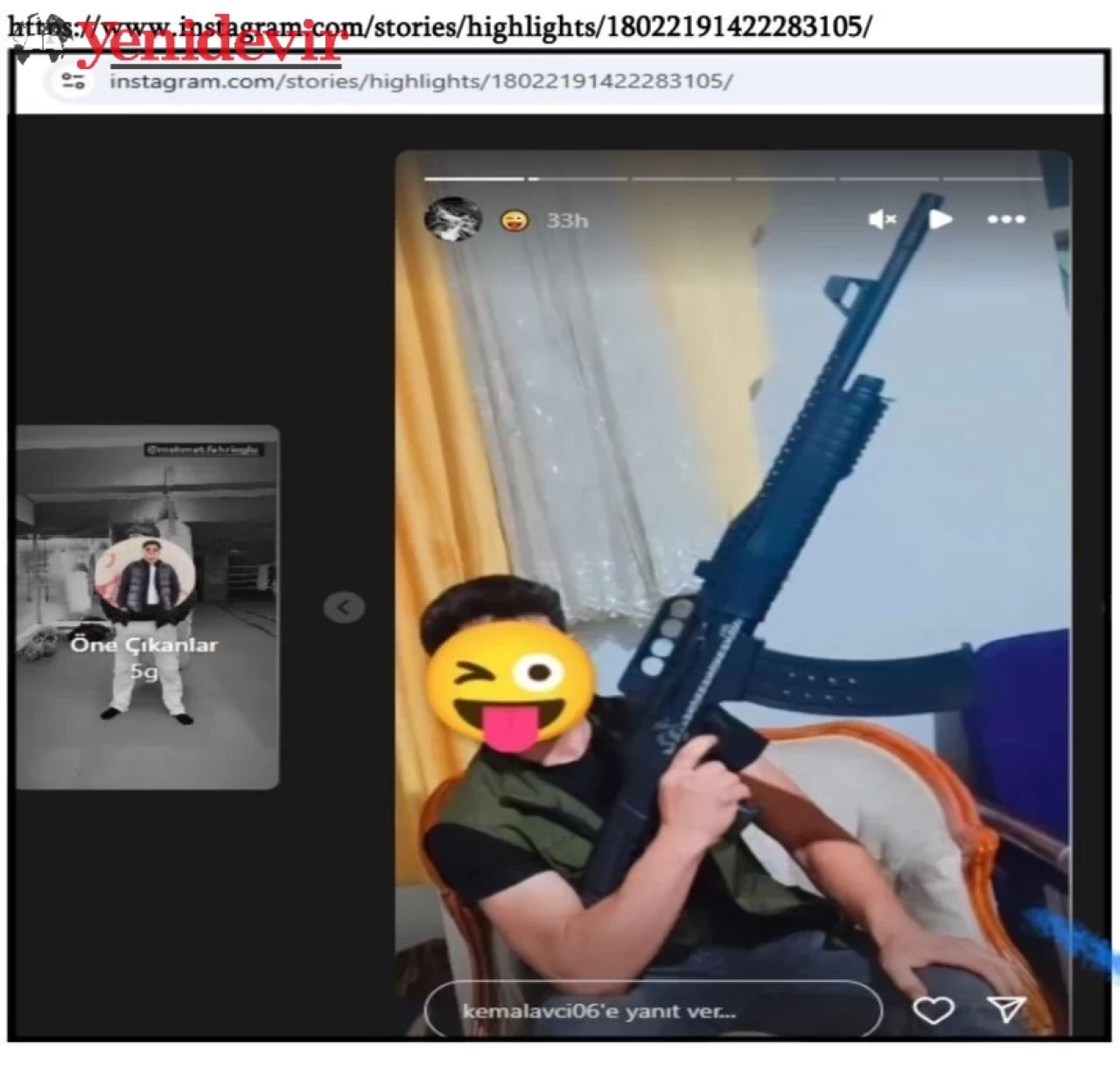 Instagram'da silahlı fotoğraf paylaşan şüpheli tutuklandı, detaylar ortaya çıktı!
