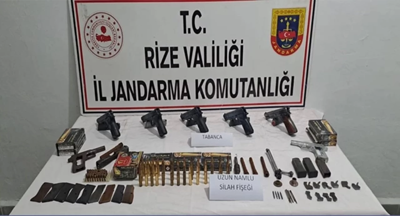 Rize'de Kaçak Silah Operasyonunda 2 Kişi Gözaltında: İşte Ele Geçirilenler!