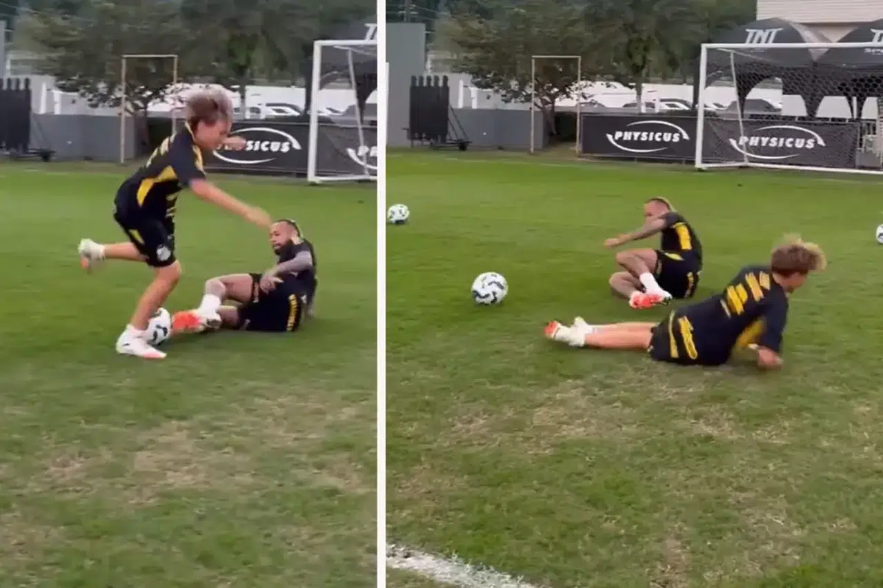 Sahada rakip tanımayan Neymar, bu kez oğluna nefes aldırmadı! Minik Lucca'yla idmanda kıran kırana mücadele