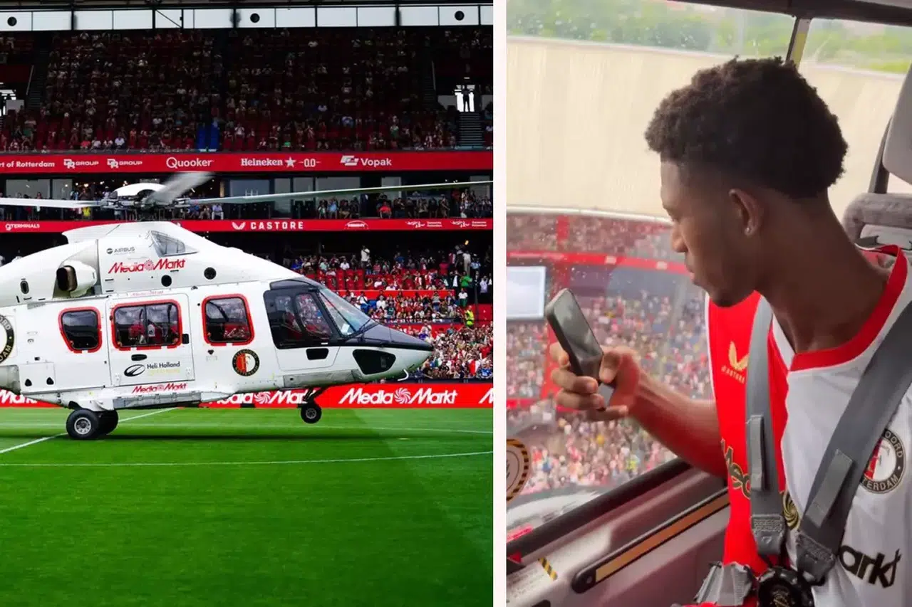 Feyenoord Transfer Tanıtımında Sınırları Aştı! Helikopterle Gelen Yıldızlar, Şovun Zirvesiydi