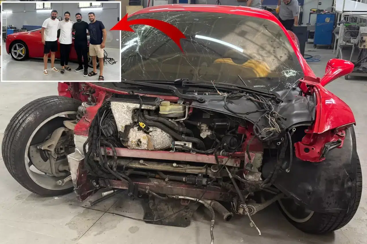 Hurdaya Dönen 15 Milyonluk Ferrari Futbolcunun Oldu! Sürpriz Satış Sosyal Medyayı Salladı