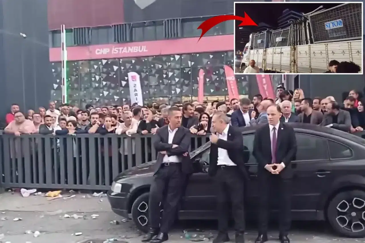 CHP İstanbul İl Başkanlığı Önünde Gerginlik Tırmandı! Yeni Bariyerler, Arbede ve Sloganlar Geceye Damga Vurdu
