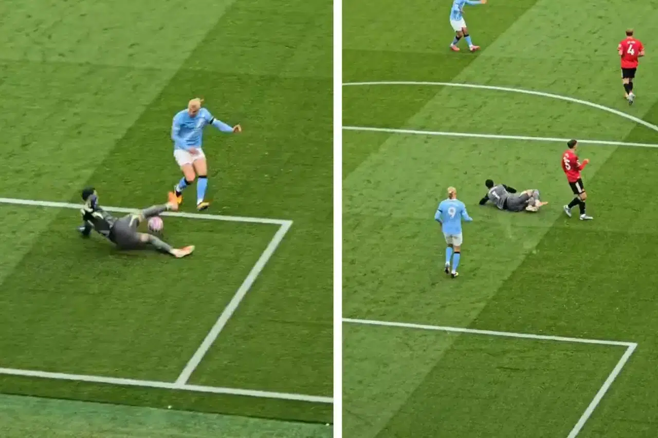 Altay Bayındır’dan Erling Haaland’a Çalım! Manchester Derbisinde Kaleci Cesareti Sosyal Medyayı Salladı