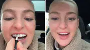Diş beyazlatmak için oje mi kullanılır? Sosyal medyada tepki çeken video!