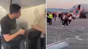 Bir Anda Duman Çıkmaya Başladı! Uçaktaki Yolcular Ne Olduğunu Anlayamadı