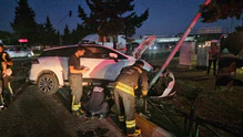 Çerkezköy’de iki otomobil kafa kafaya çarpıştı 3’ü çocuk 6 yaralı