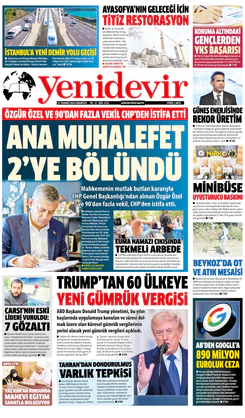 25 TEMMUZ 2026 CUMARTESİ