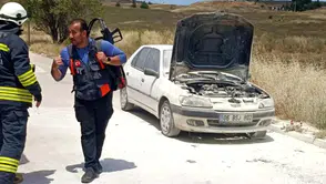 Eskişehir'de Okul Önünde Korkutan Yangın