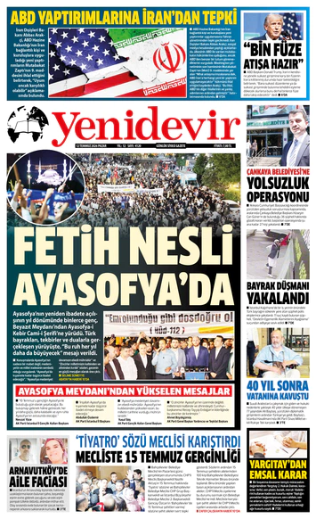 12 TEMMUZ 2026 PAZAR