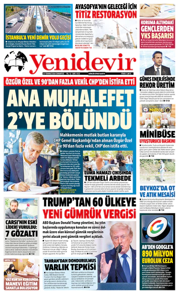 25 TEMMUZ 2026 CUMARTESİ