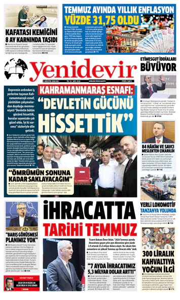 4 AĞUSTOS 2026 SALI