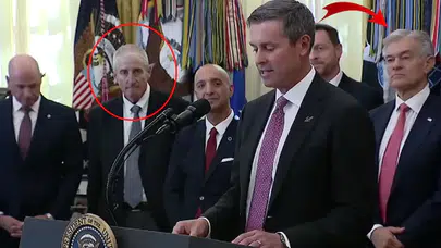 Trump’ın basın toplantısında panik anları: Zayıflama ilacı temsilcisi canlı yayında fenalaştı!