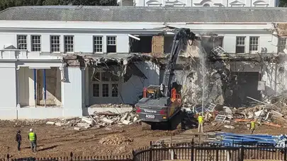 Trump’tan Şok Hamle! Beyaz Saray’da 123 Yıllık Tarihi Yapı Yıkıldı