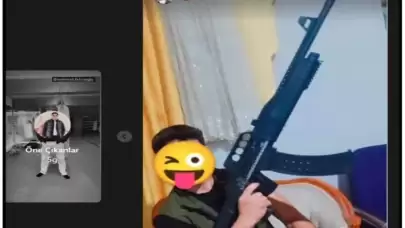 Instagram'da silahlı fotoğraf paylaşan şüpheli tutuklandı, detaylar ortaya çıktı!