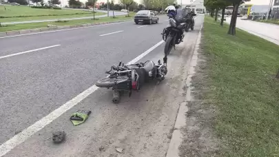 Ehliyetsiz Motosikletli Polisten Kaçarken Kaza Yaptı, Cezalar Ardı Ardına Geldi!