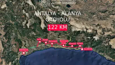 Antalya-Alanya arası 36 dakikaya düşüyor! Otoyolda dev dönüşüm başlıyor