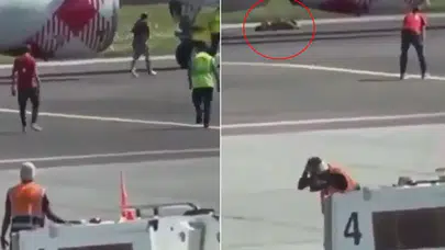 Havalimanında Facia! Kendini Uçağın Motoruna Atan Adamın Kimliği Ortaya Çıktı