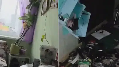 Pasifik kabusu! 8.8’lik deprem kamerada, o ev 1 saniyede yerle bir oldu