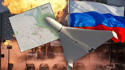 Yeni nesil ölüm makineleri! Shahed-238 İHA’ları Kiev’i yerle bir etti