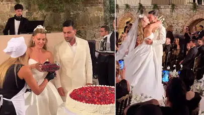 Eda Erol Mutluluğu Pilot Ekrem Karaçayır'da Buldu! Görkemli Düğünle Evlendiler