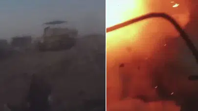 Gazze'de Şok Görüntüler: Hamas, İsrail Tankını Patlattı! "Musa’nın Asası" Operasyonundan Kanlı Pusu