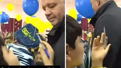 Alnına İmza Attı! Sadettin Saran’dan Güldüren Hareket Sosyal Medyayı Salladı