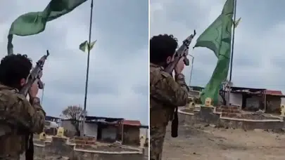 Bayrağı kurşunla vurdu, bir dönem resmen bitti! Suriye’de tarihi görüntü