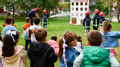 Manisa’da 55 Minik Öğrenci İtfaiyecilerle Buluştu