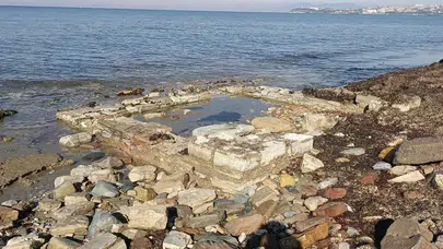 Yağışlar Sonrası Kuşadası’nda Tarih Gün Yüzüne Çıktı
