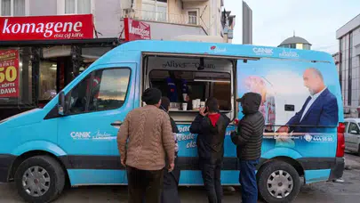 Canik’te Gönülleri Isıtan İkram: Gönül Sofrası İkram Aracıyla Sıcak Çorba Dağıtımı