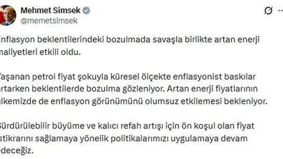 Mehmet Şimşek’ten Enflasyon Uyarısı: Enerji Fiyatlarındaki Artış Beklentileri Olumsuz Etkiliyor