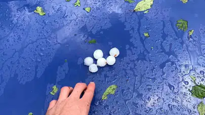 Yaz Ortasında Kış Manzarası! Kastamonu'da Görenler Gözlerine İnanamadı