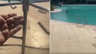 Mersin'de Havuz Krizi! Tesettürlü Kadının İsyanı Gündem Oldu