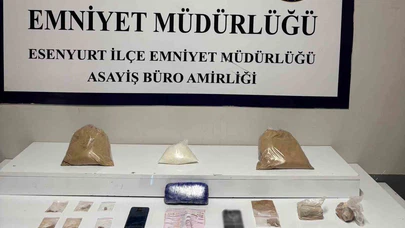 Esenyurt’ta uyuşturucu operasyonu: 7,5 kilo uyuşturucu ele geçirildi