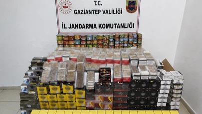 Gaziantep’te Kaçakçılık Operasyonu: 1 Milyon 450 Bin TL’lik Kaçak Ürün Ele Geçirildi