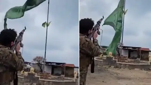 Bayrağı kurşunla vurdu, bir dönem resmen bitti! Suriye’de tarihi görüntü