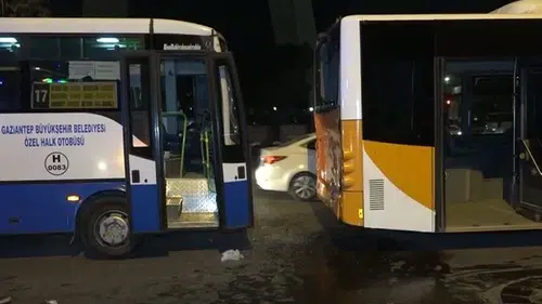 Gaziantep’te Halk Otobüsü Kaza Yaptı: 9 Yaralı