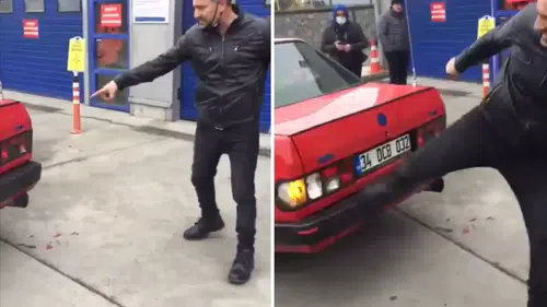 Ankara’da TÜVTÜRK İstasyonunda Olay: Muayeneden Kalan Sürücü Aracını Parçaladı