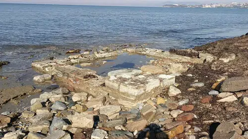 Yağışlar Sonrası Kuşadası’nda Tarih Gün Yüzüne Çıktı