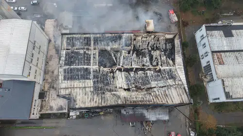 Trabzon’da Fındık Fabrikasında Büyük Yangın: Can Kaybı Olmadı, Hasar Görüntülendi