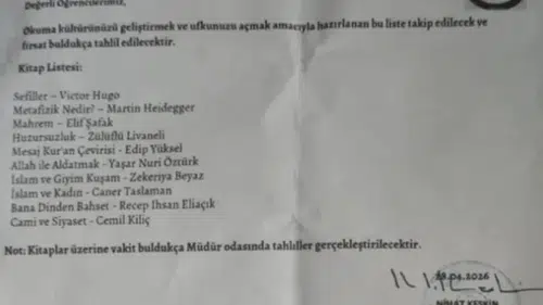 Pendik’te İmam Hatip Ortaokulunda Kriz! Müdür Açığa Alındı