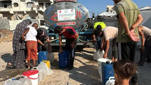 Gaziantep Büyükşehir Belediye Başkanı Fatma Şahin’den Gazze’ye temiz su desteği
