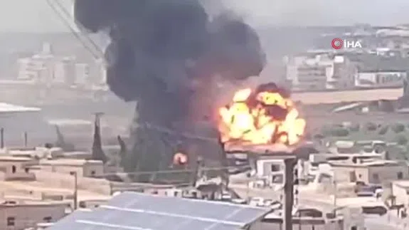 Suriye’de mühimmat deposunda patlama 8 kişi yaralandı