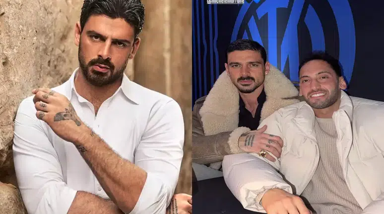 İtalya’da Sürpriz Buluşma! Hakan Çalhanoğlu ve Michele Morrone’den Kalpleri Isıtan Poz