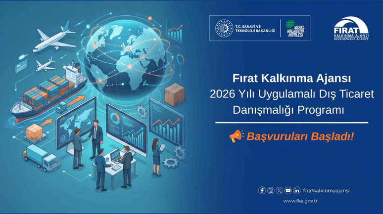 Fırat Kalkınma Ajansı’ndan İşletmelere Ücretsiz İhracat Desteği! Son Gün 4 Kasım