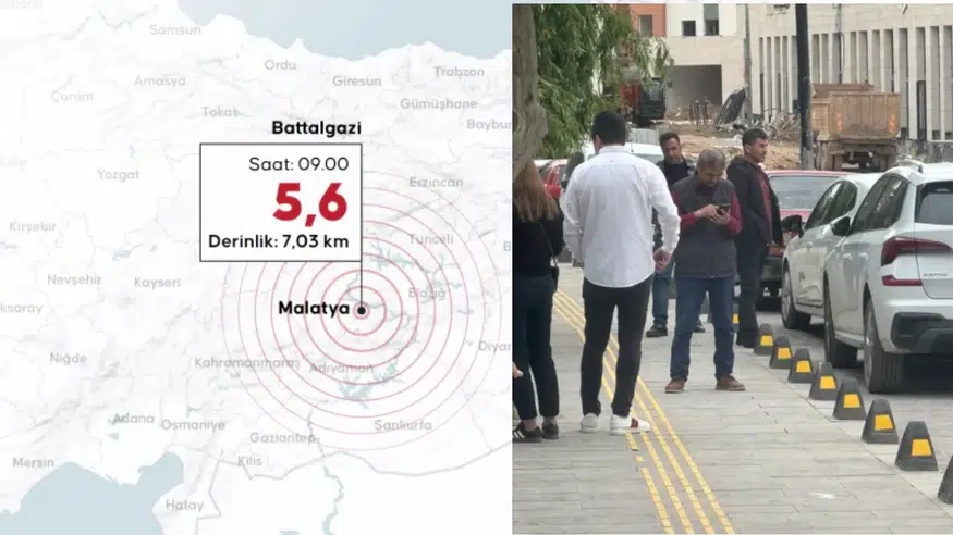 Son Dakika: Malatya’da Şiddetli Deprem, Vatandaşlar Sokağa Döküldü