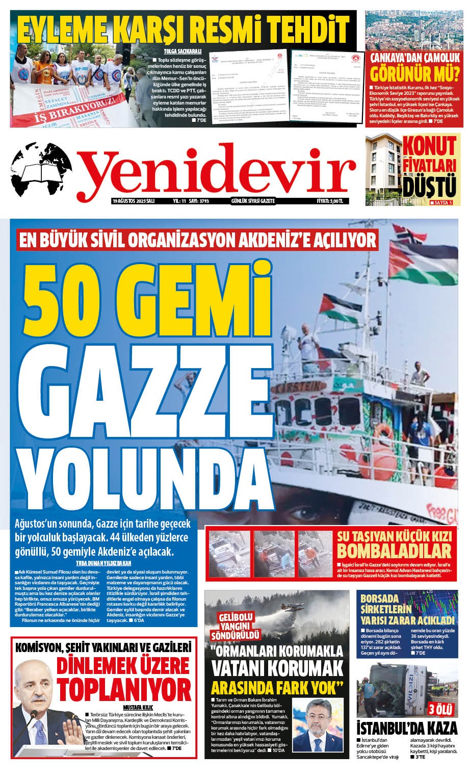 https://www.yenidevirgazetesi.com/19 Ağustos 2025 Salı | Yenidevir Gazetesi