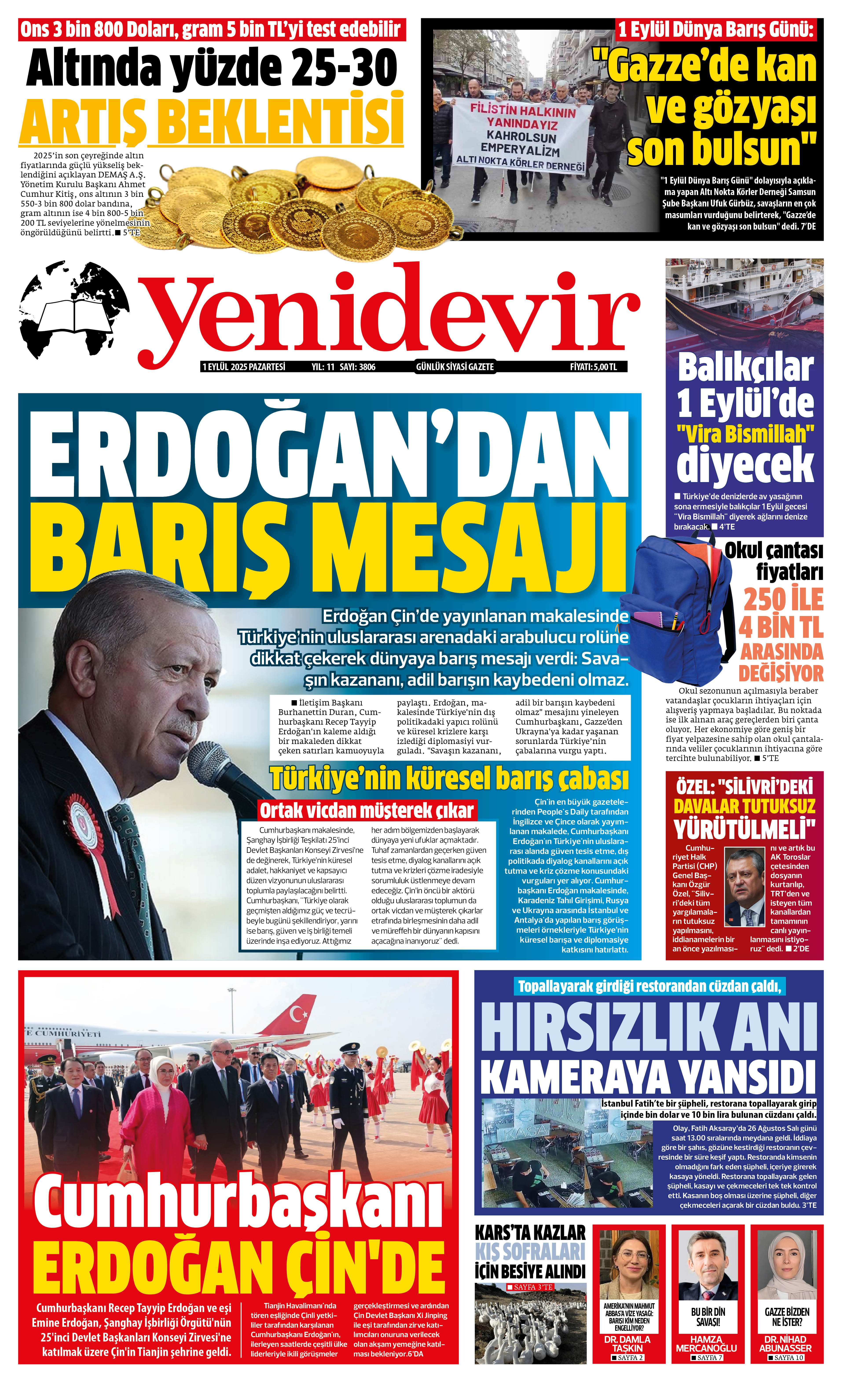 https://www.yenidevirgazetesi.com/1 Eylül 2025 Pazartesi | Yenidevir Gazetesi